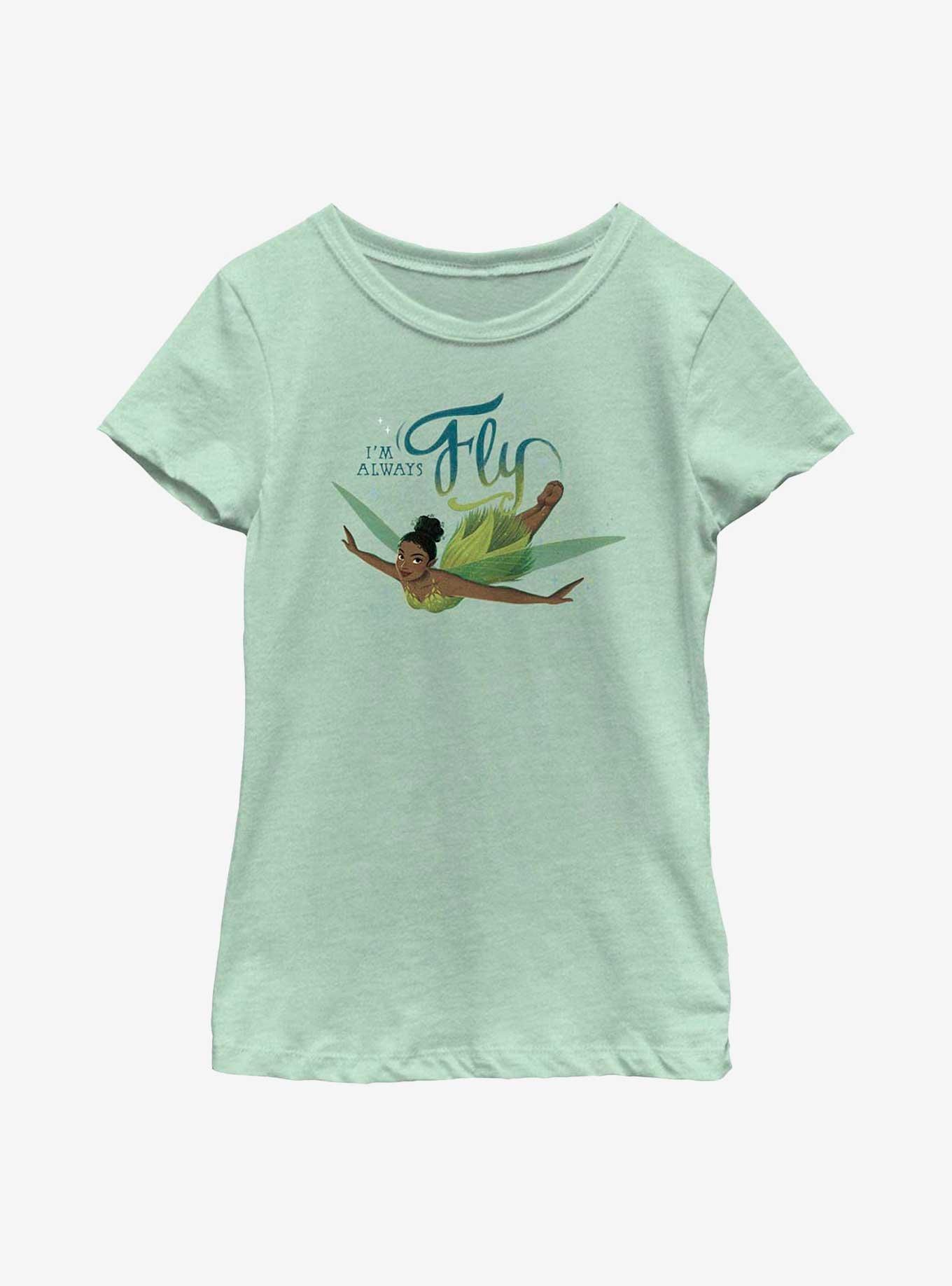 Disney Peter Pan & Wendy Tinker Bell Always Fly Youth Girls T-Shirt, , hi-res