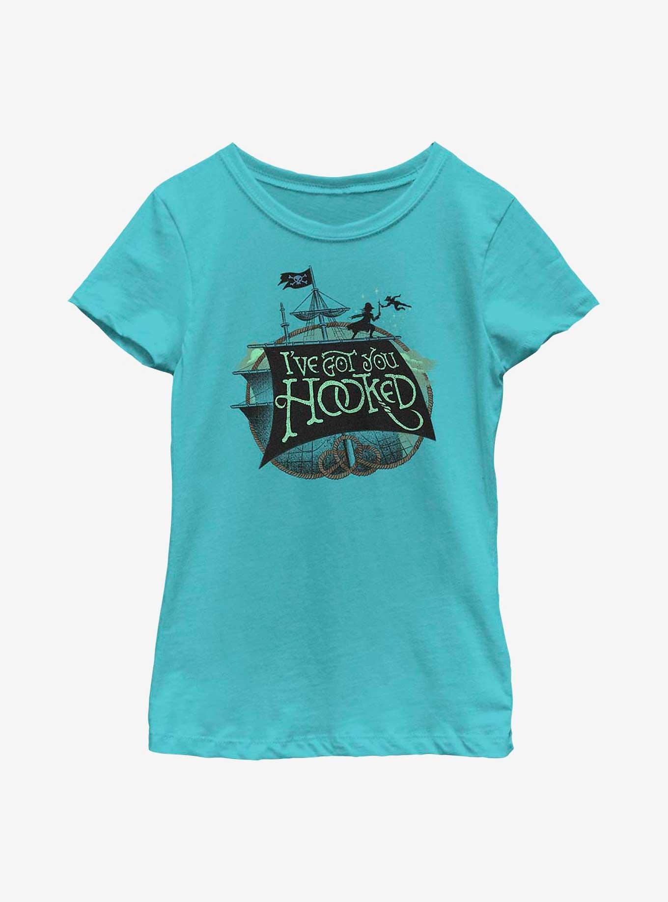 Disney Peter Pan & Wendy I've Got You Hooked Youth Girls T-Shirt, TAHI BLUE, hi-res