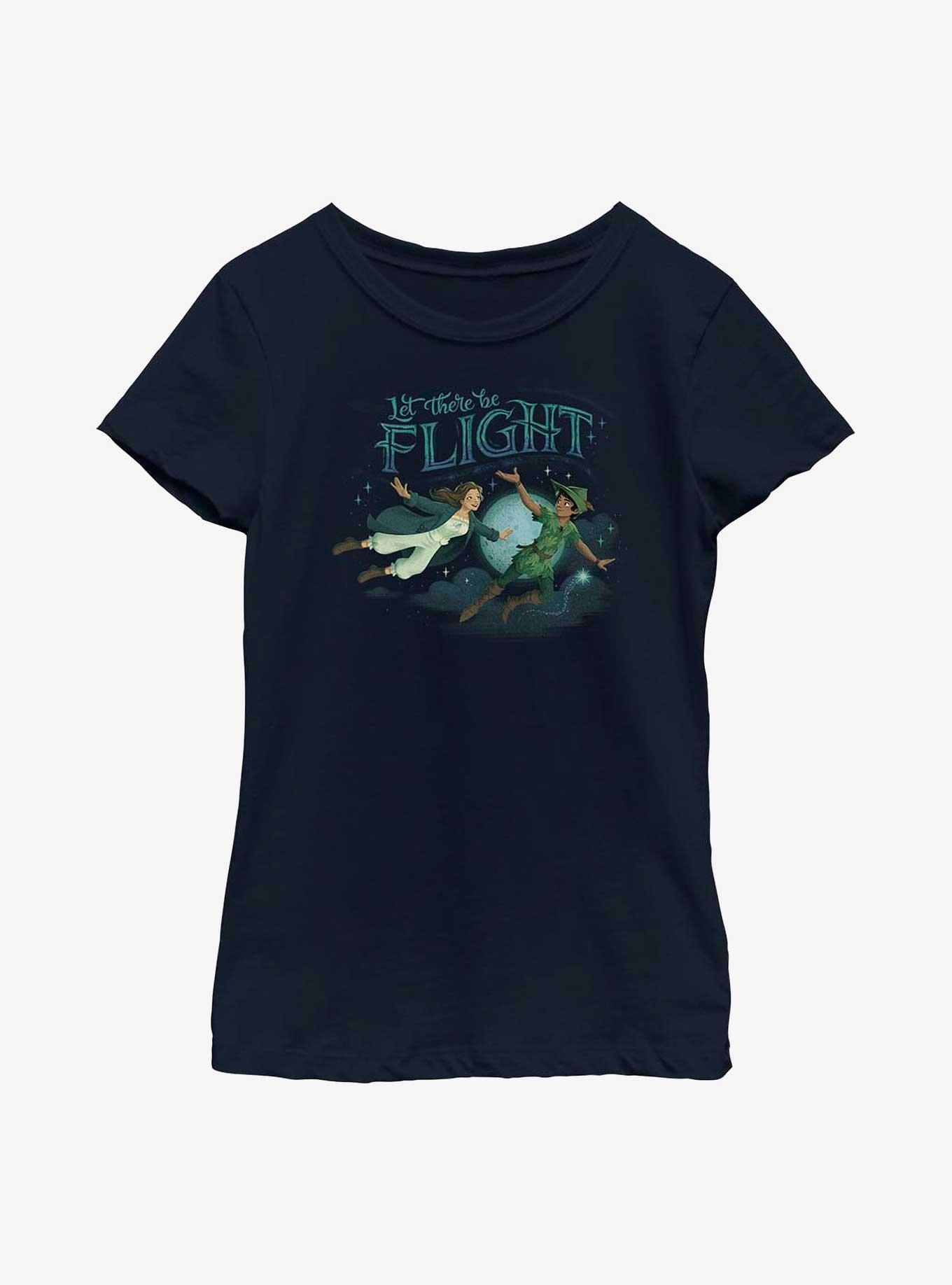 Disney Peter Pan & Wendy Let There Be Flight Youth Girls T-Shirt, NAVY, hi-res