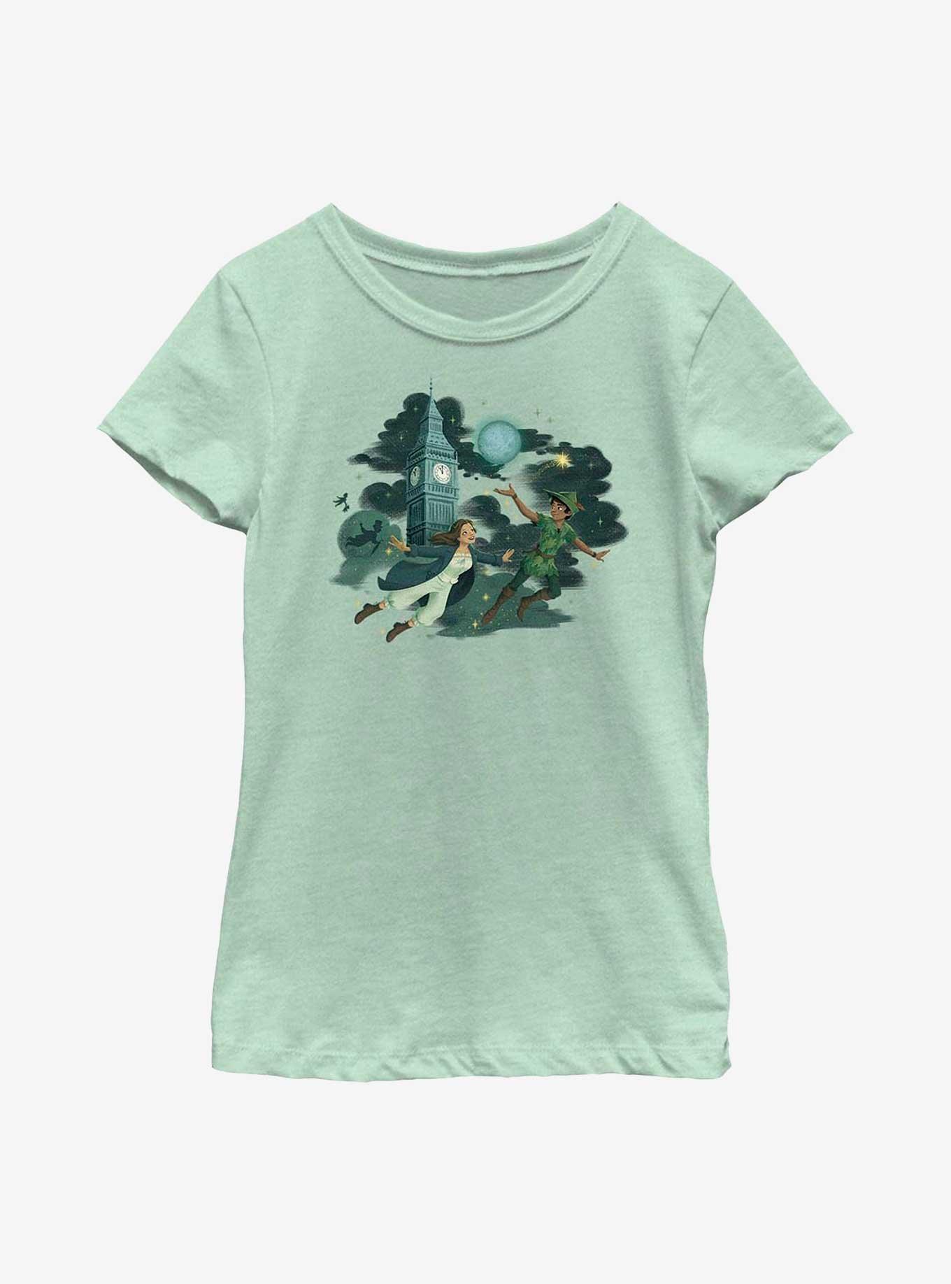 Disney Peter Pan & Wendy Soaring Youth Girls T-Shirt, MINT, hi-res