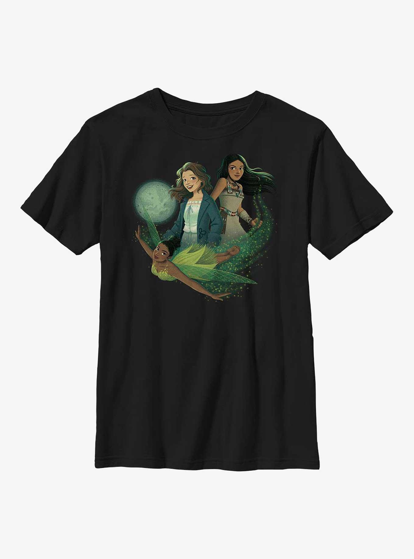 Disney Peter Pan & Wendy Girl Trio Youth T-Shirt, BLACK, hi-res