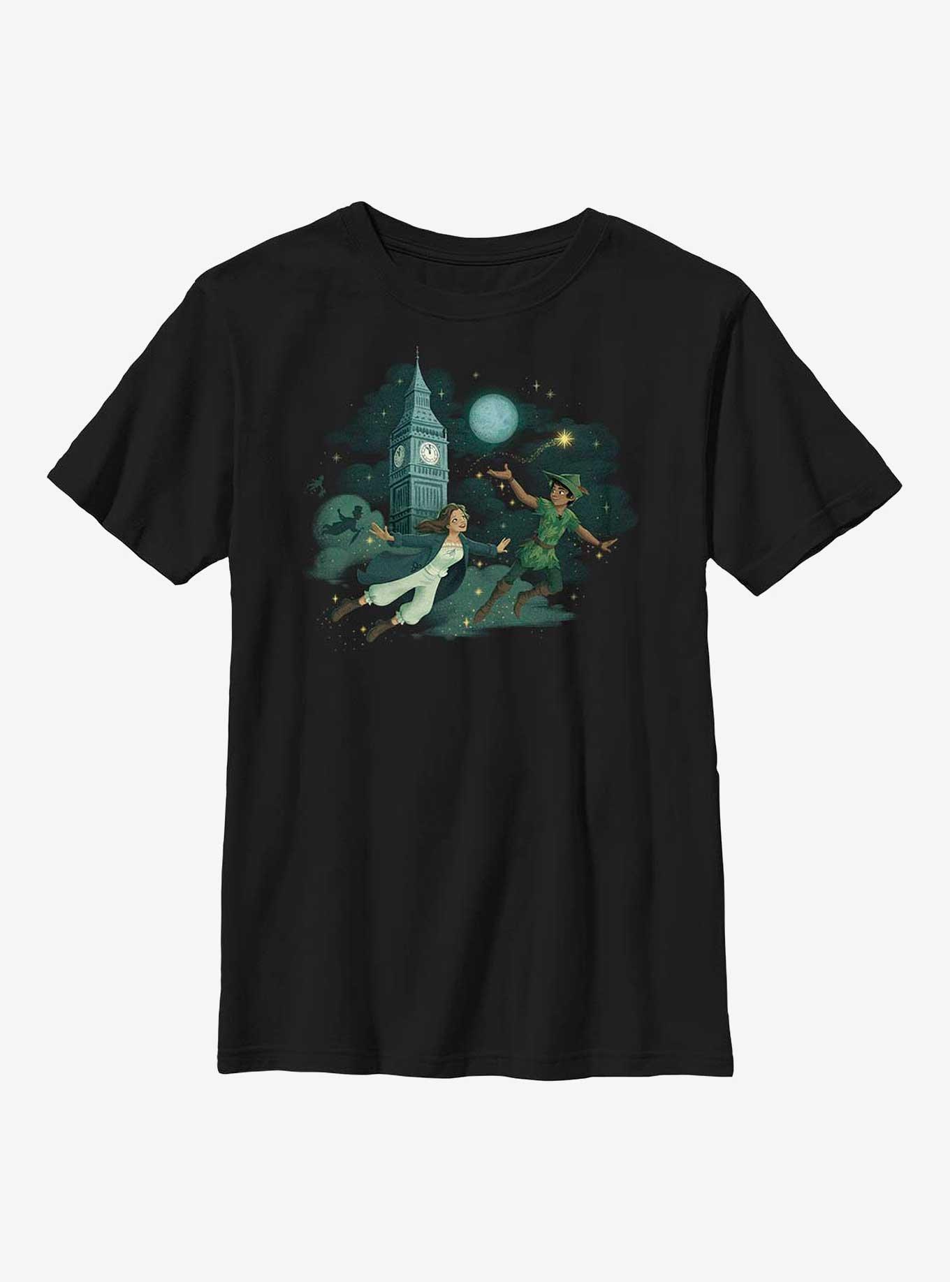 Disney Peter Pan & Wendy Soaring Youth T-Shirt, BLACK, hi-res