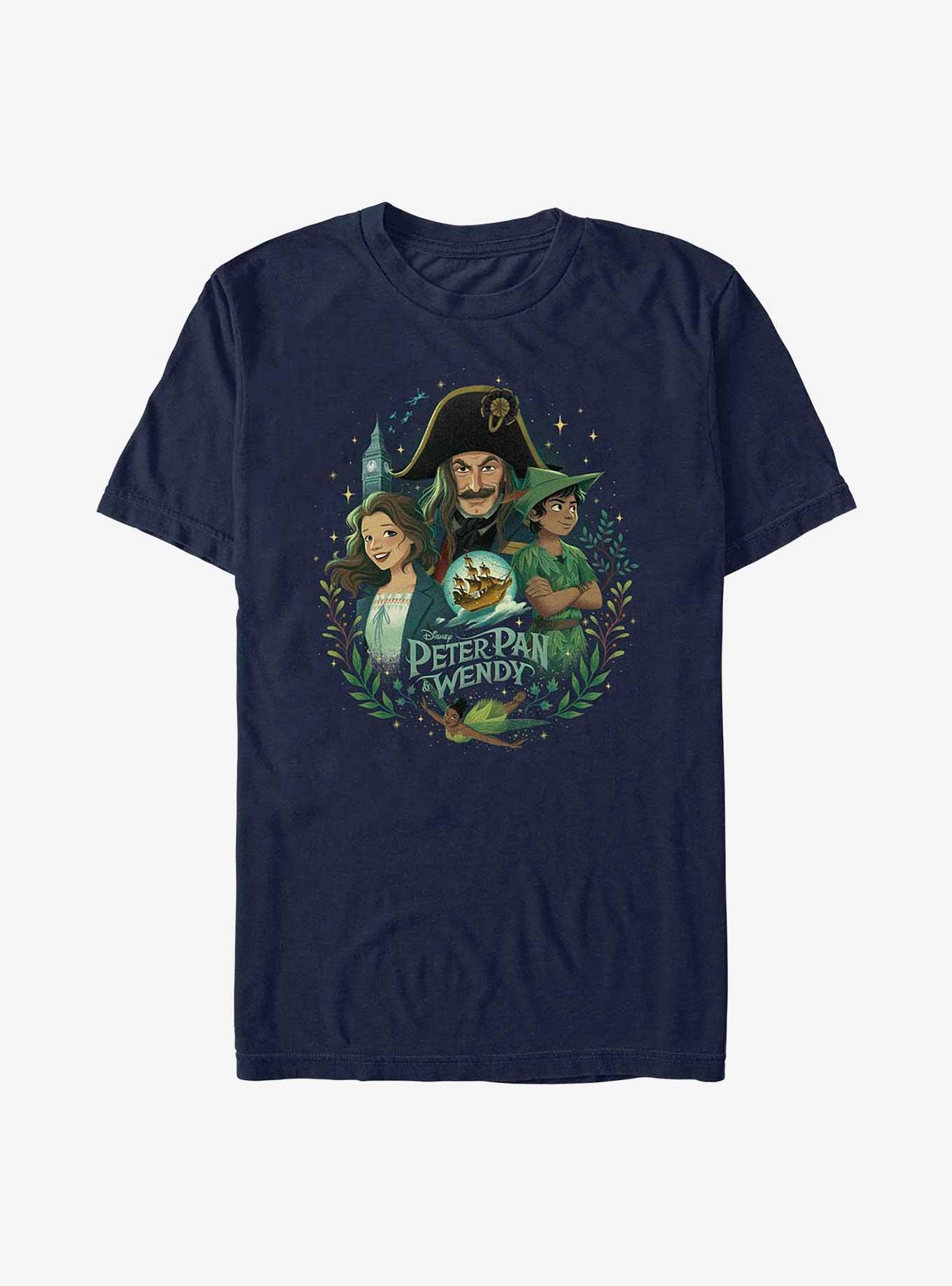 Disney Peter Pan & Wendy Group T-Shirt, NAVY, hi-res