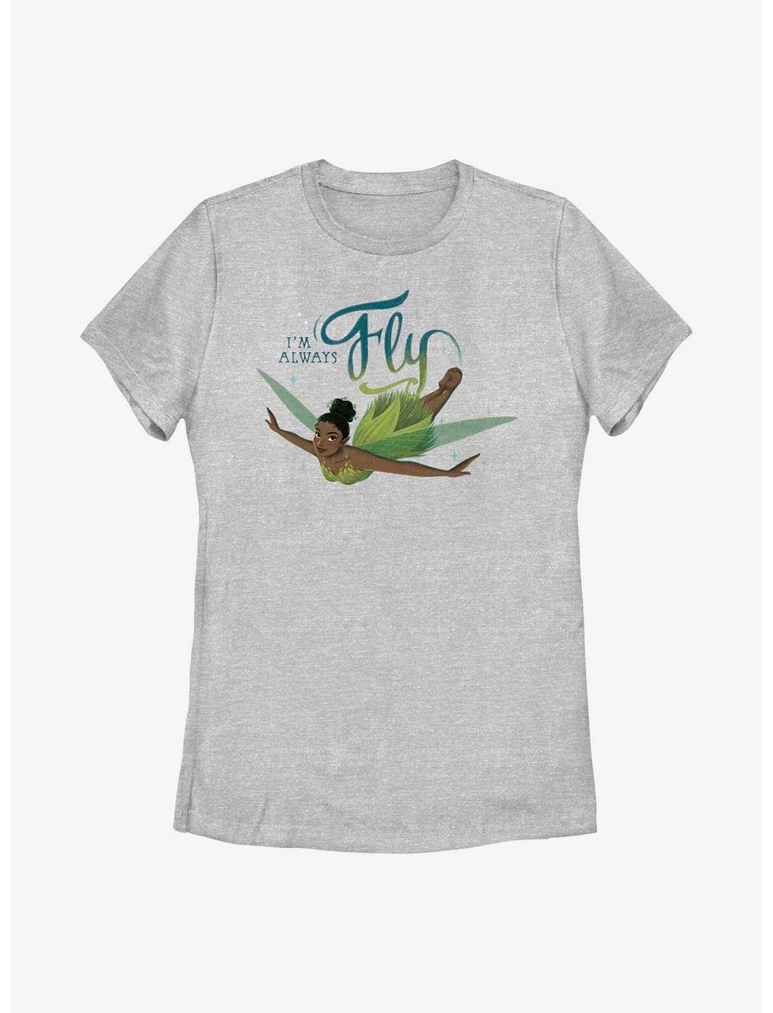 Disney Peter Pan & Wendy Tinker Bell Always Fly Womens T-Shirt, ATH HTR, hi-res