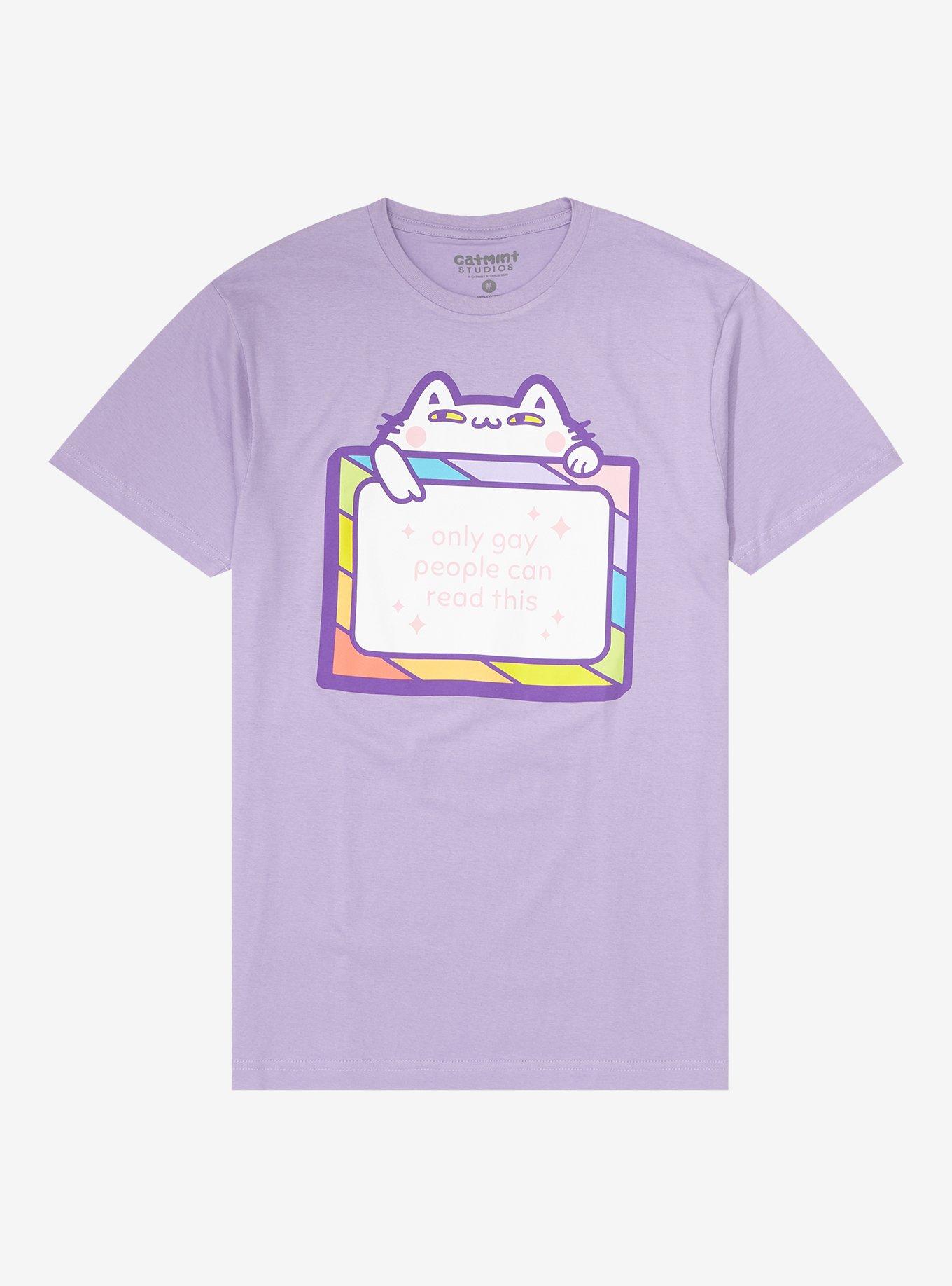 Only Gay People Cat T-Shirt By Catmint Studios, MULTI, hi-res