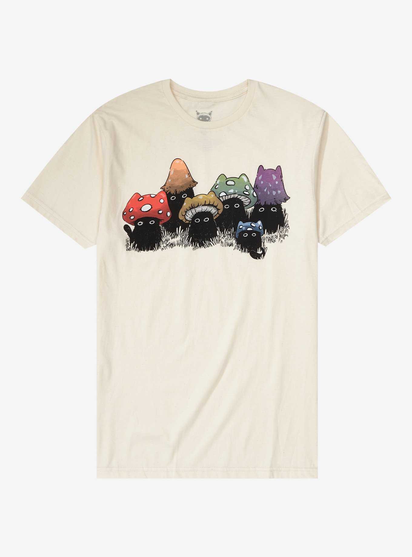 Rainbow Mushroom Cat T-Shirt By Guild Of Calamity, , hi-res
