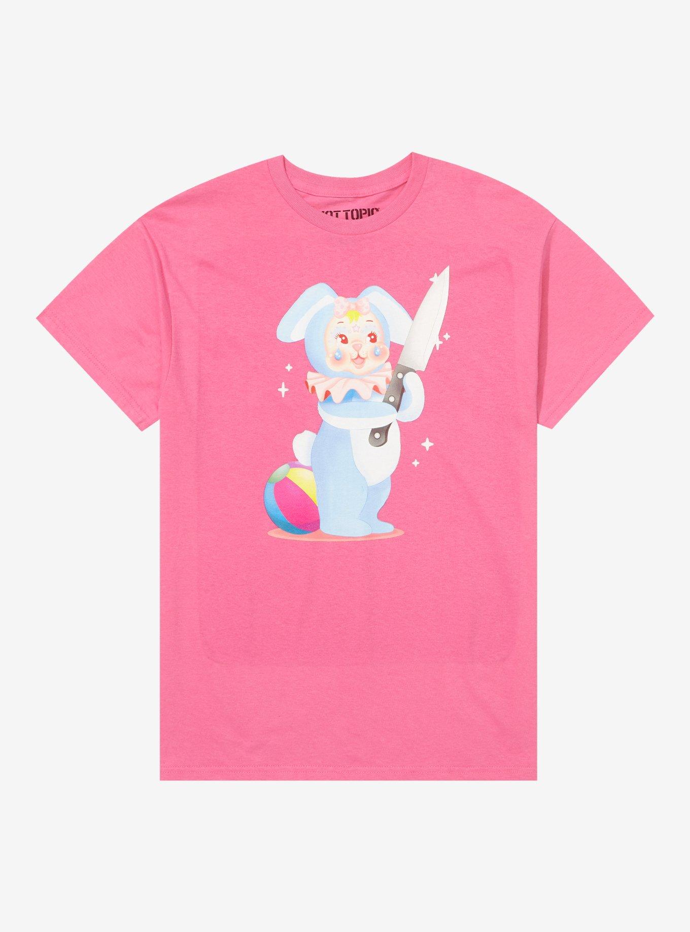 Clown Bunny With Knife T-Shirt, MULTI, hi-res