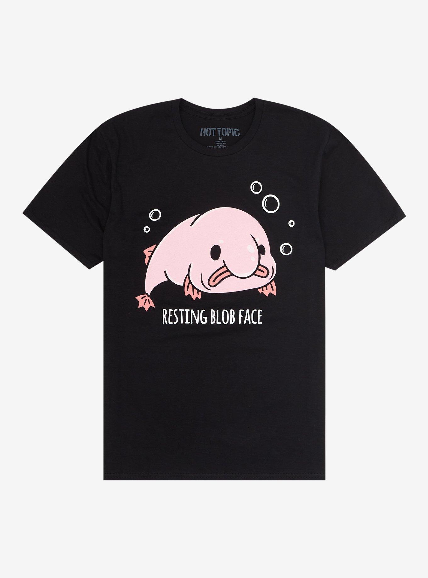 Blobfish Resting Blob Face T-Shirt, MULTI, hi-res