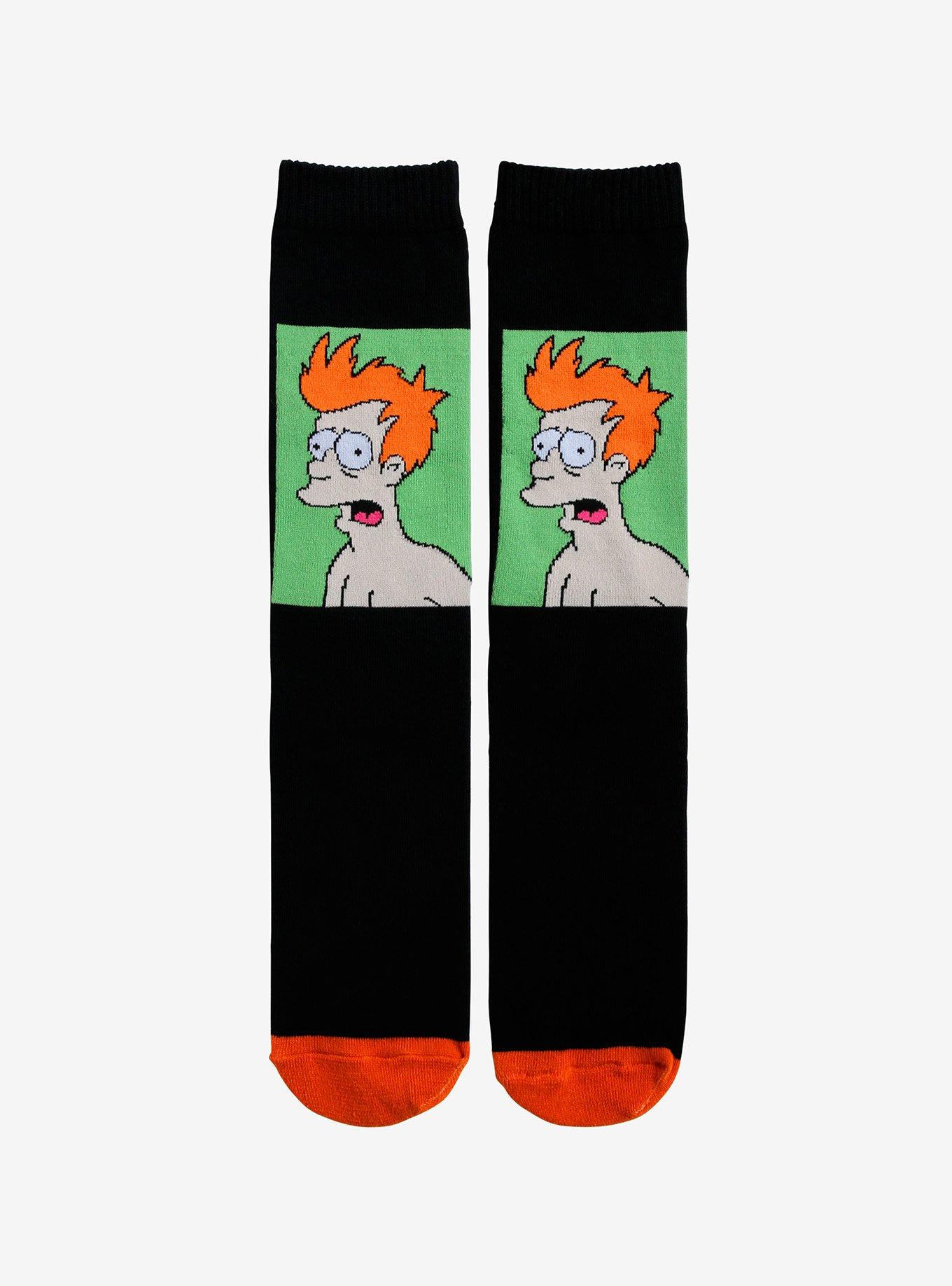 Futurama Fry Mood Crew Socks