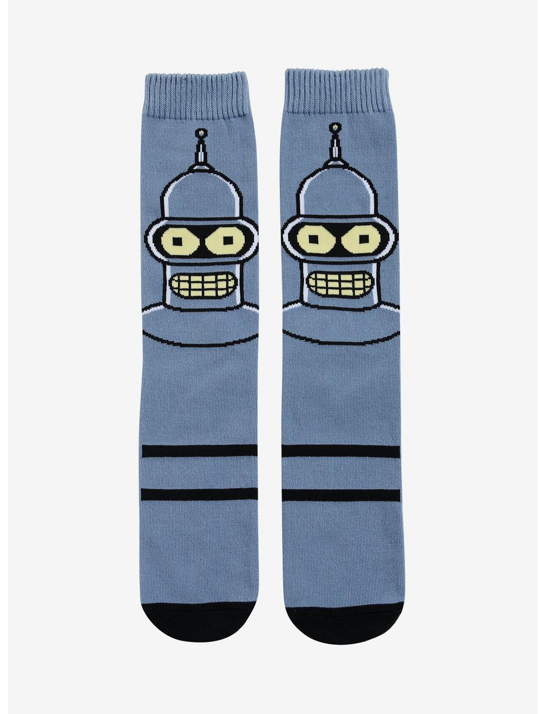 Futurama Bender Humans Crew Socks, , hi-res