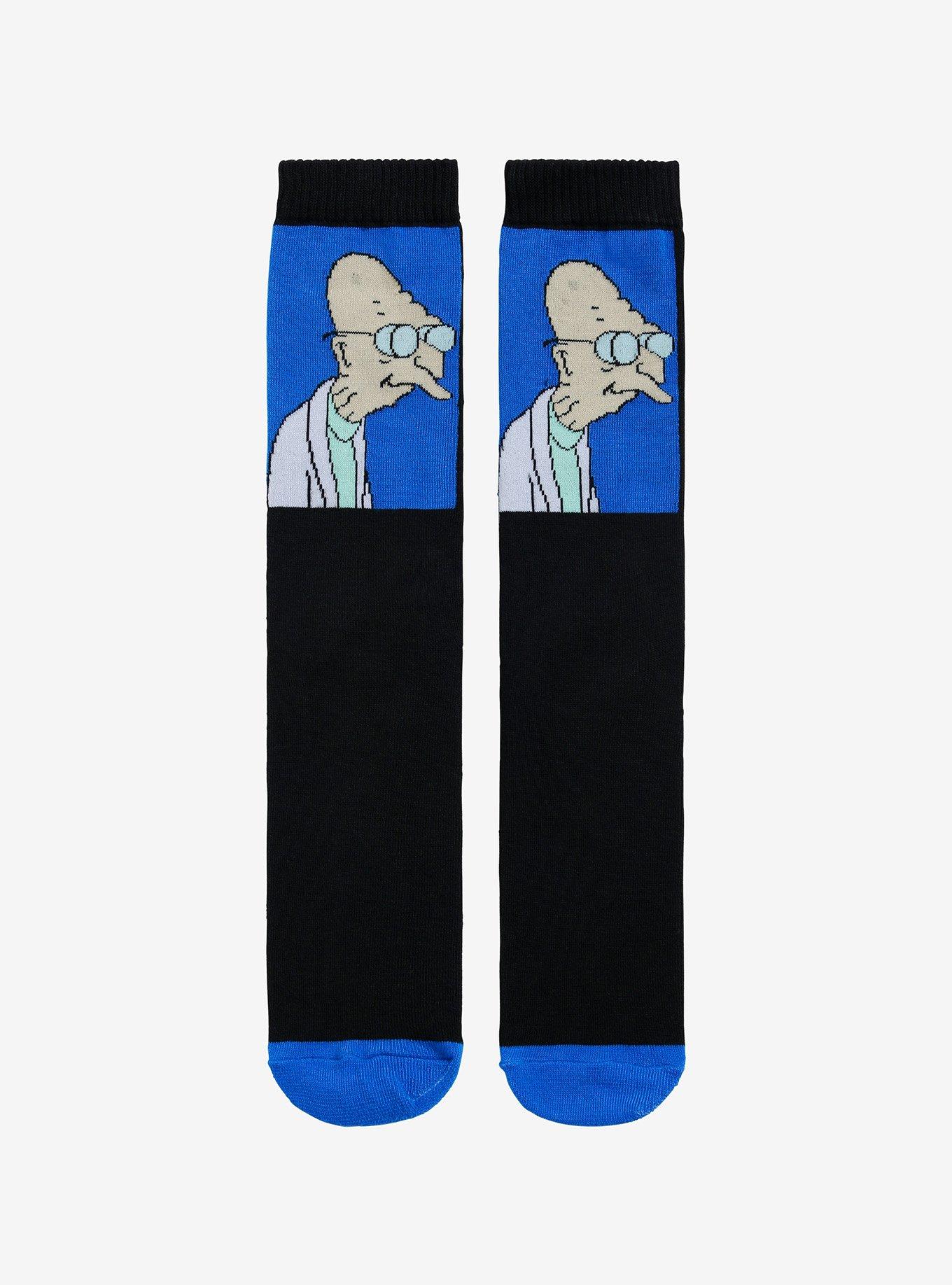 Futurama Professor Farnsworth Crew Socks, , hi-res