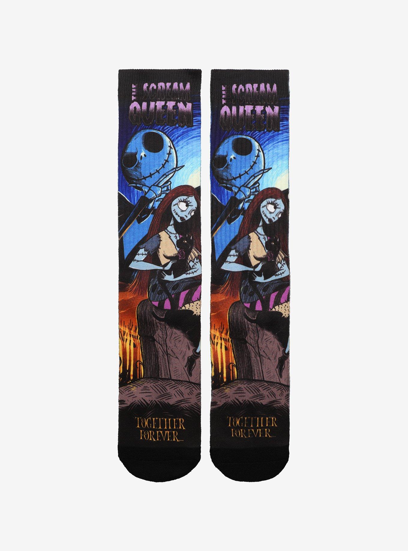 The Nightmare Before Christmas Scream Queen Crew Socks, , hi-res