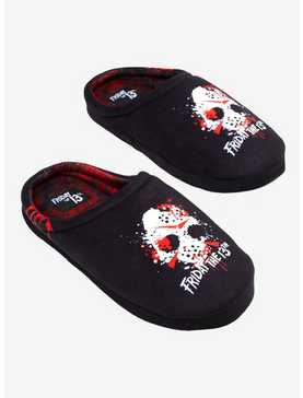 Friday The 13th Jason Mask Slippers, , hi-res