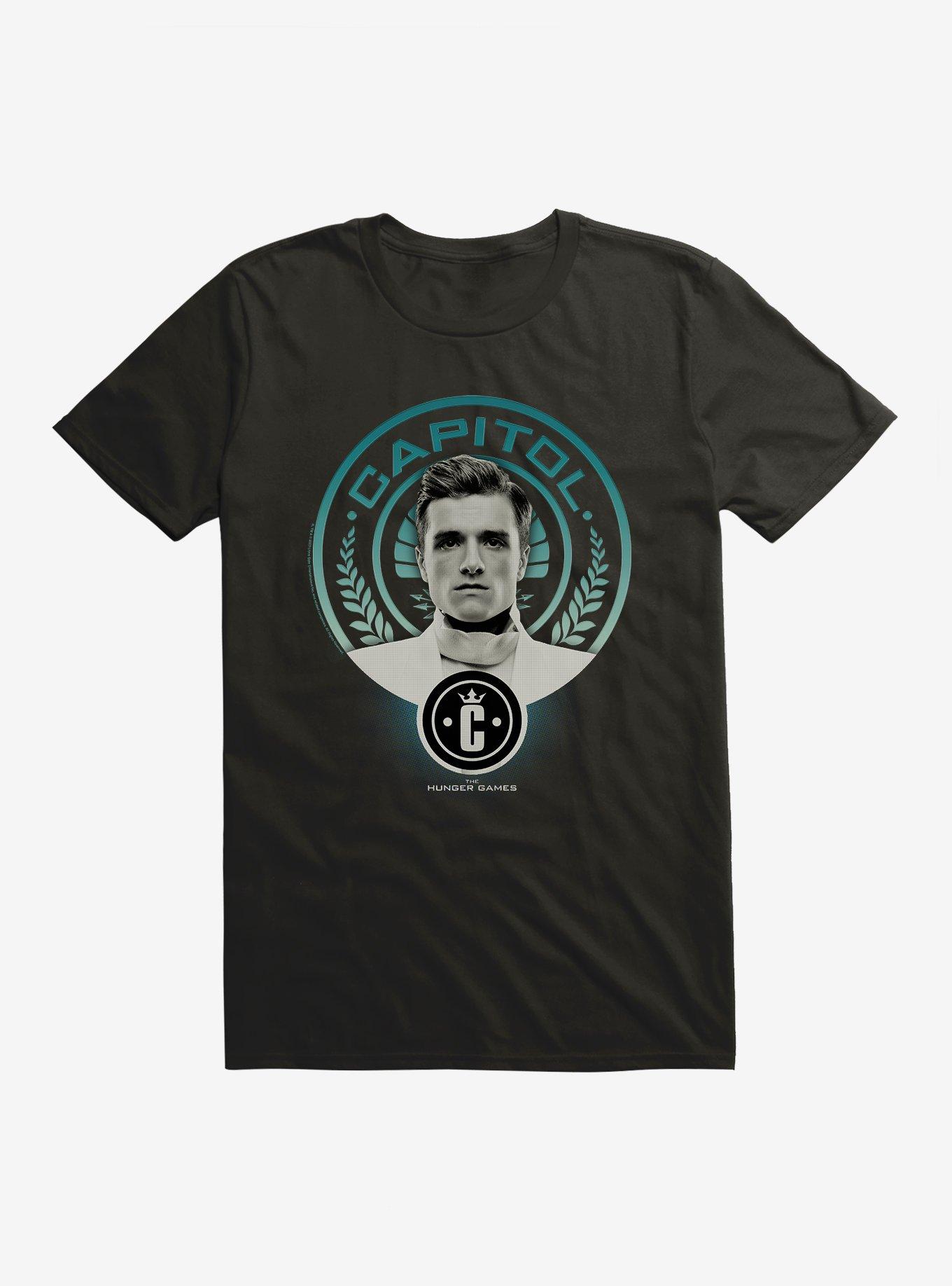 Hunger Games Peeta Mellark Capitol T-Shirt, BLACK, hi-res