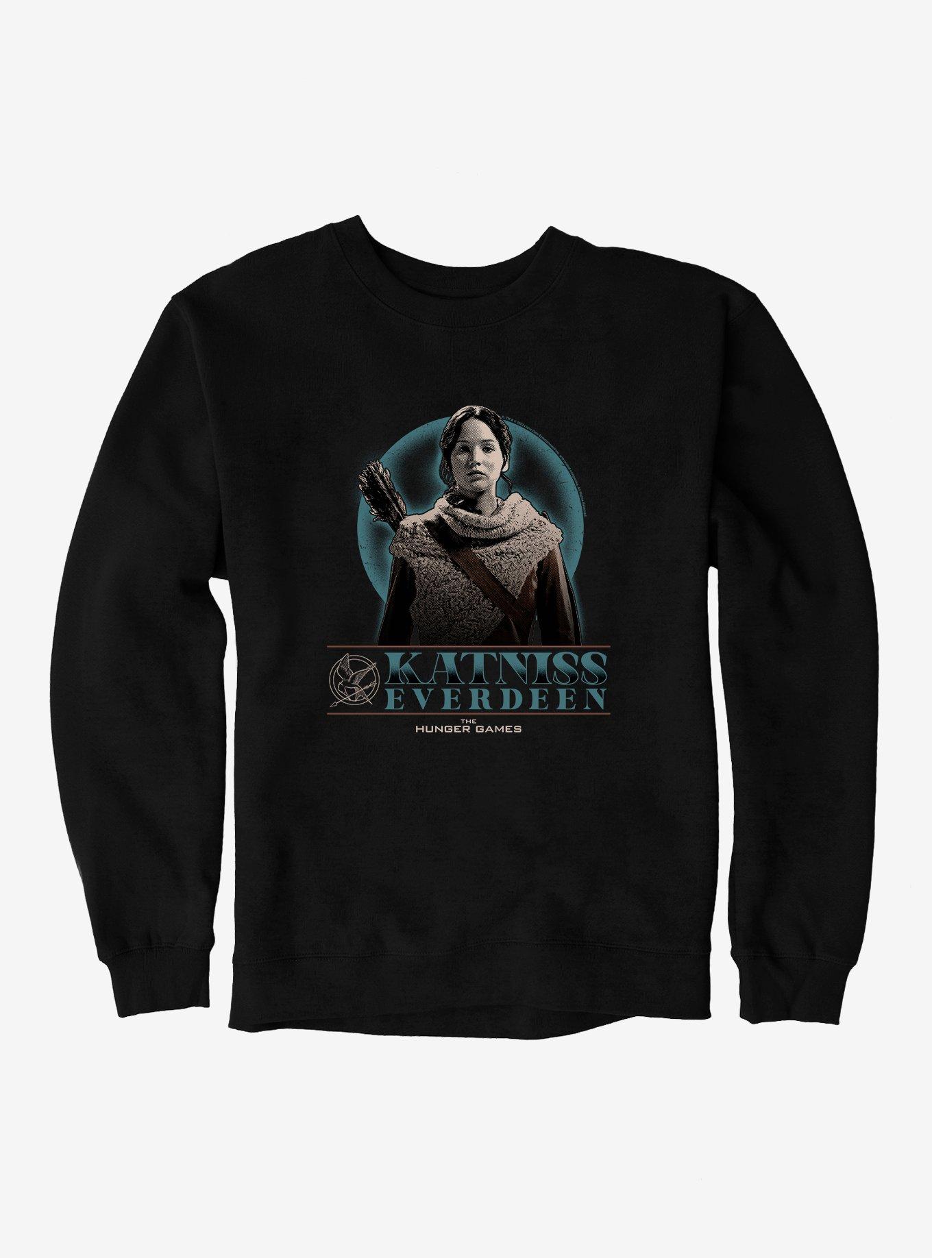 Hunger Games Katniss Everdeen Pose Sweatshirt, BLACK, hi-res