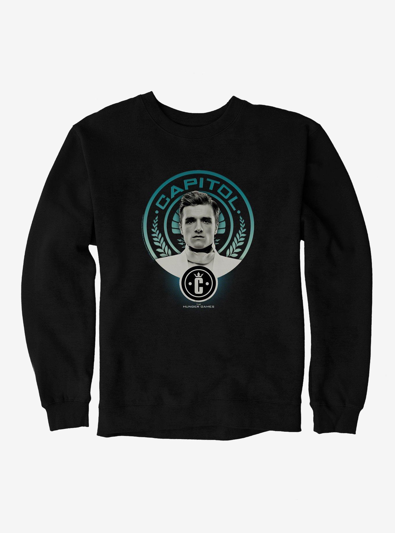Hunger Games Peeta Mellark Capitol Sweatshirt, BLACK, hi-res