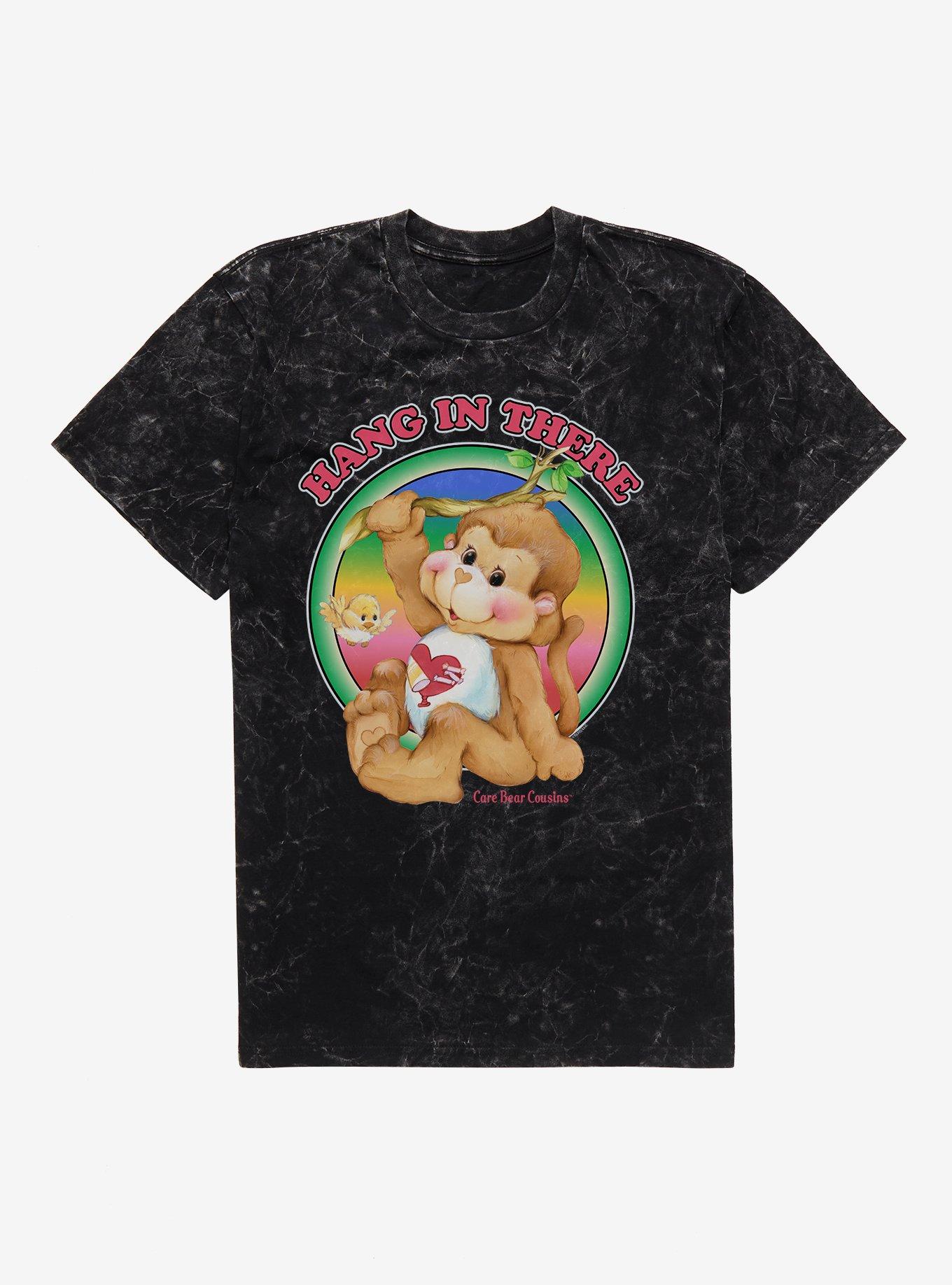 Care Bear Cousins Playful Heart Monkey Hang In There Mineral Wash T-Shirt