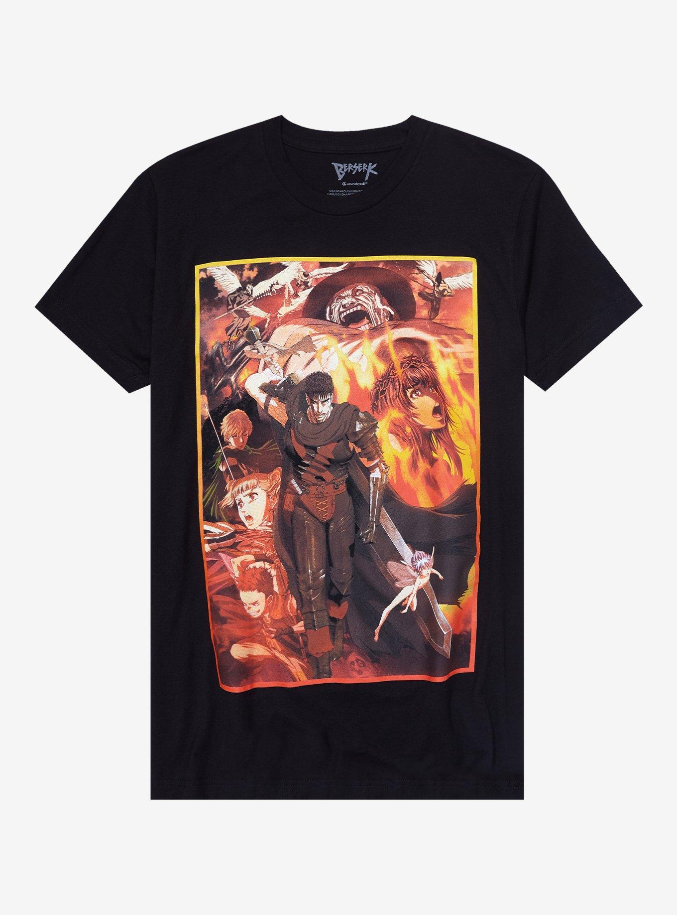 Berserk Group Art T-Shirt, BLACK, hi-res