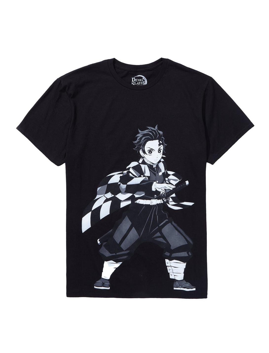Demon Slayer: Kimetsu No Yaiba Tanjiro Kamado Jumbo Graphic T-Shirt, BLACK, hi-res