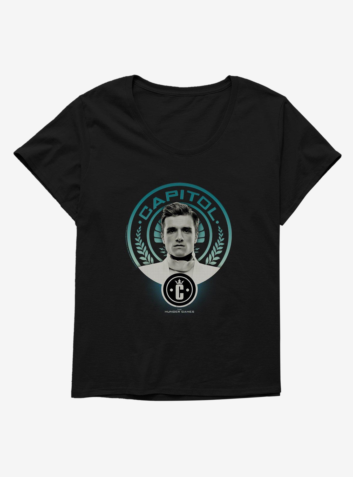 Hunger Games Peeta Mellark Capitol Girls T-Shirt Plus Size, BLACK, hi-res