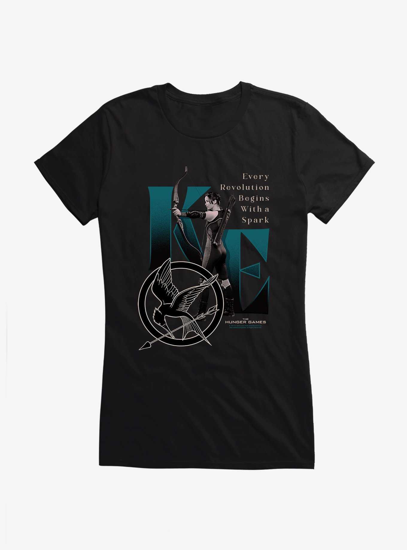 Hunger Games Katniss Everdeen Spark Revolution Girls T-Shirt, , hi-res