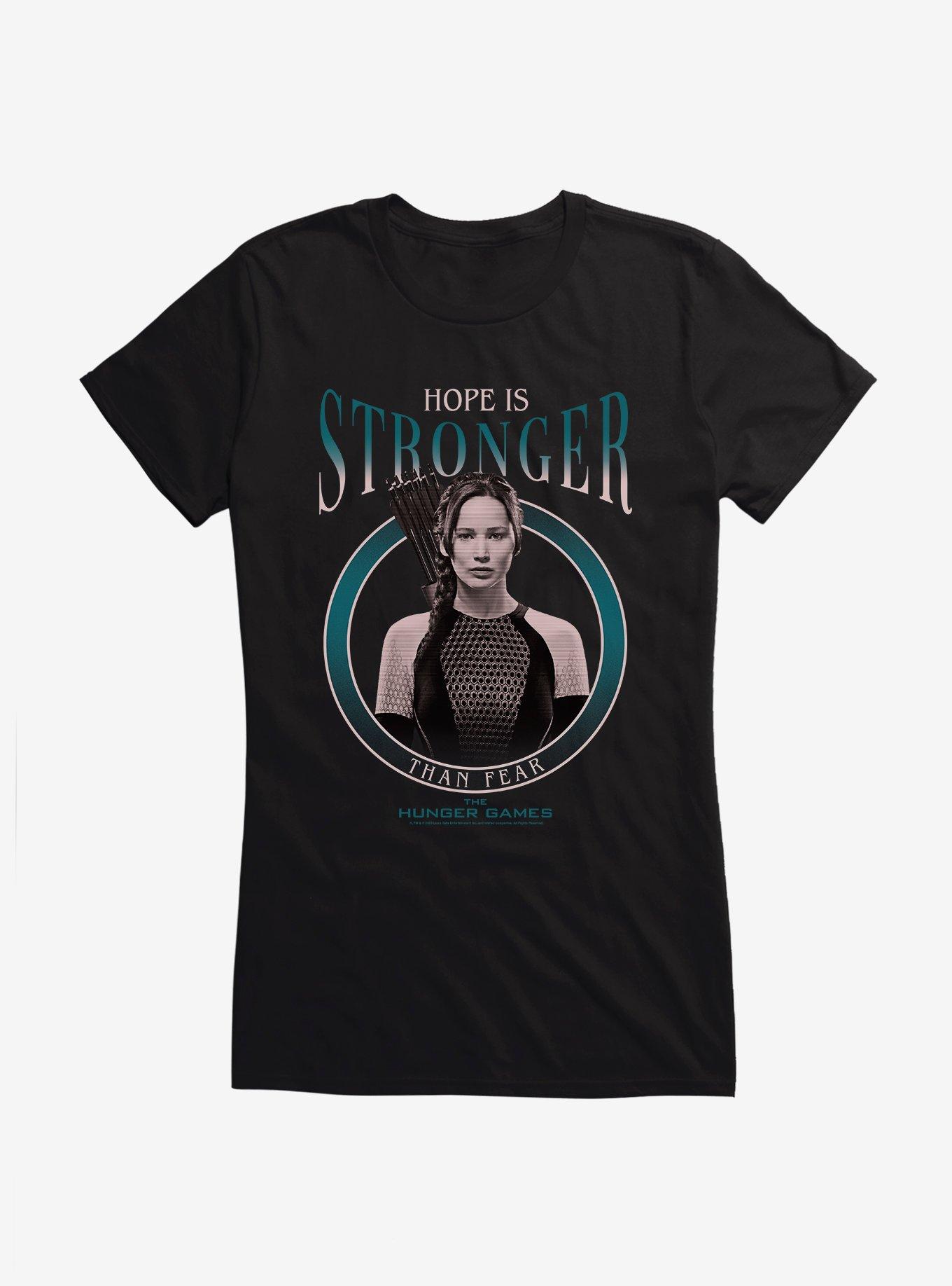 Hunger Games Katniss Hope Is Stronger Girls T-Shirt, BLACK, hi-res