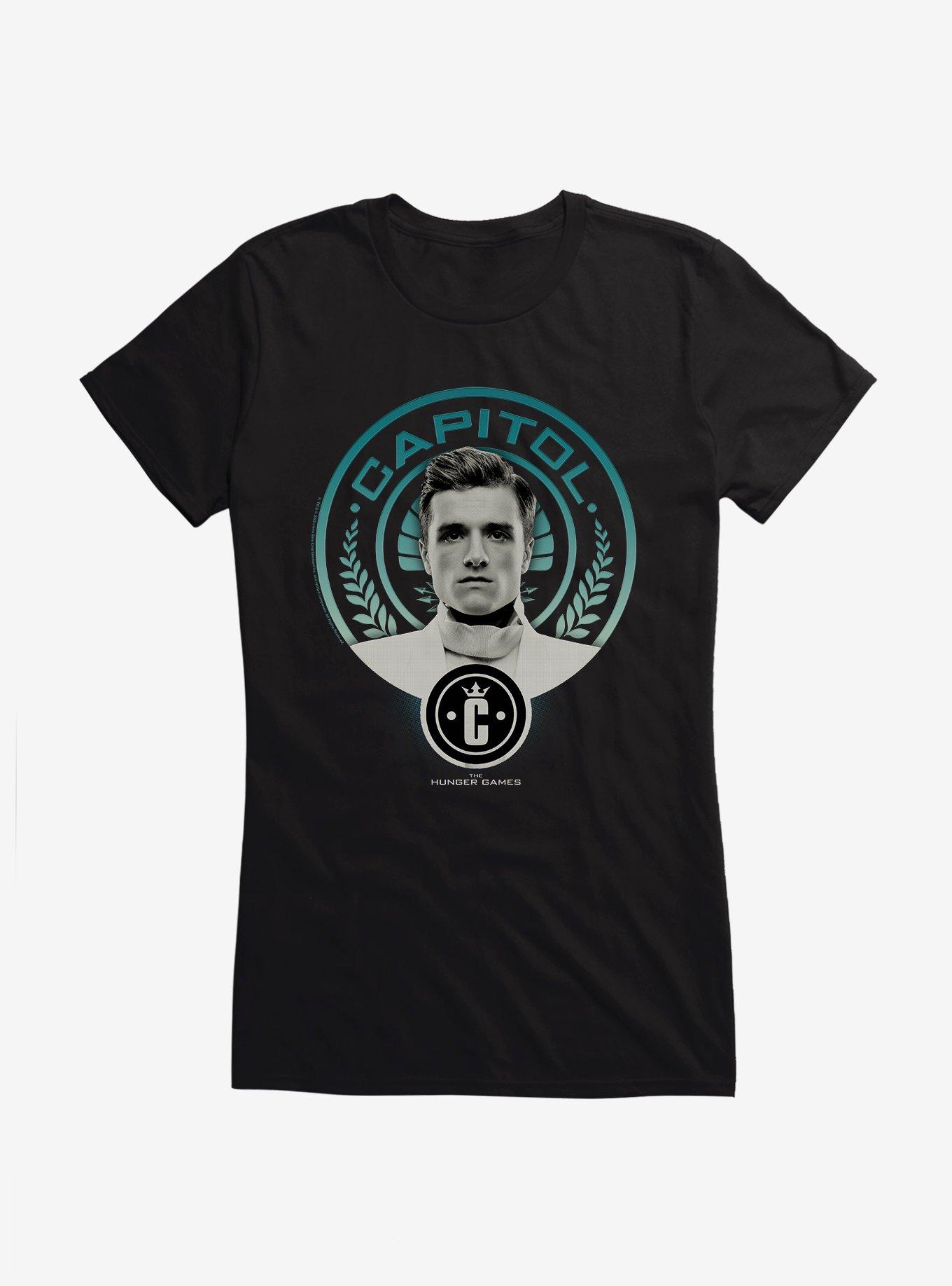 Hunger Games Peeta Mellark Capitol Girls T-Shirt, BLACK, hi-res