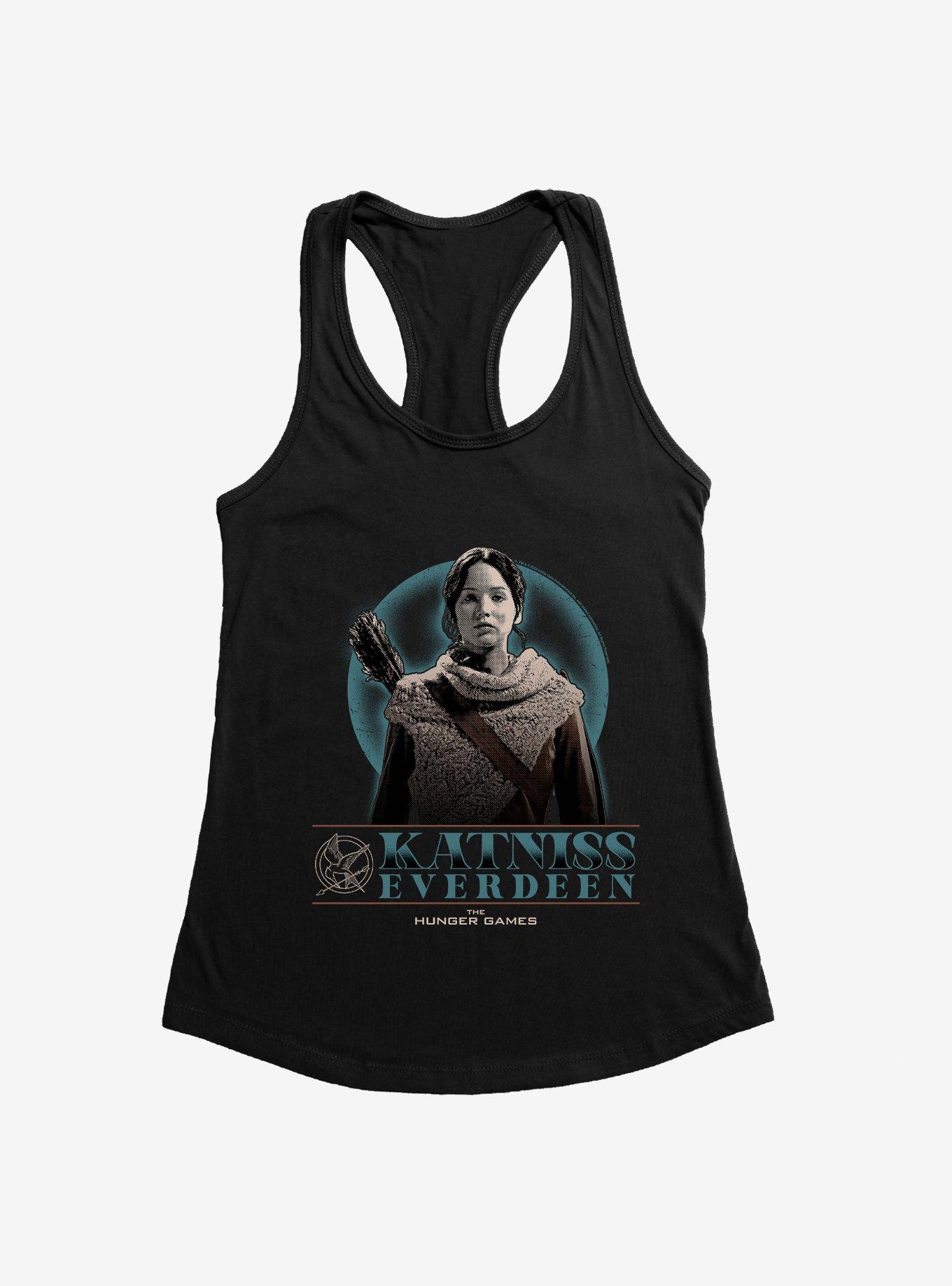 Hunger Games Katniss Everdeen Pose Girls Tank, BLACK, hi-res