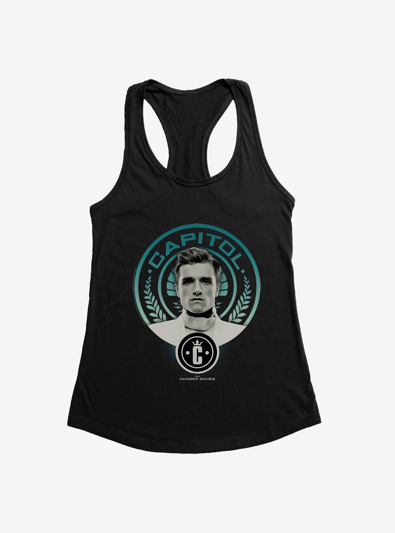 Hunger Games Peeta Mellark Capitol Girls Tank, BLACK, hi-res