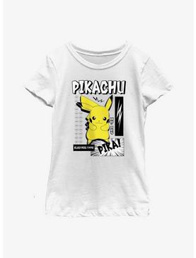 Plus Size Pokemon Pikachu Poster Youth Girls T-Shirt, , hi-res