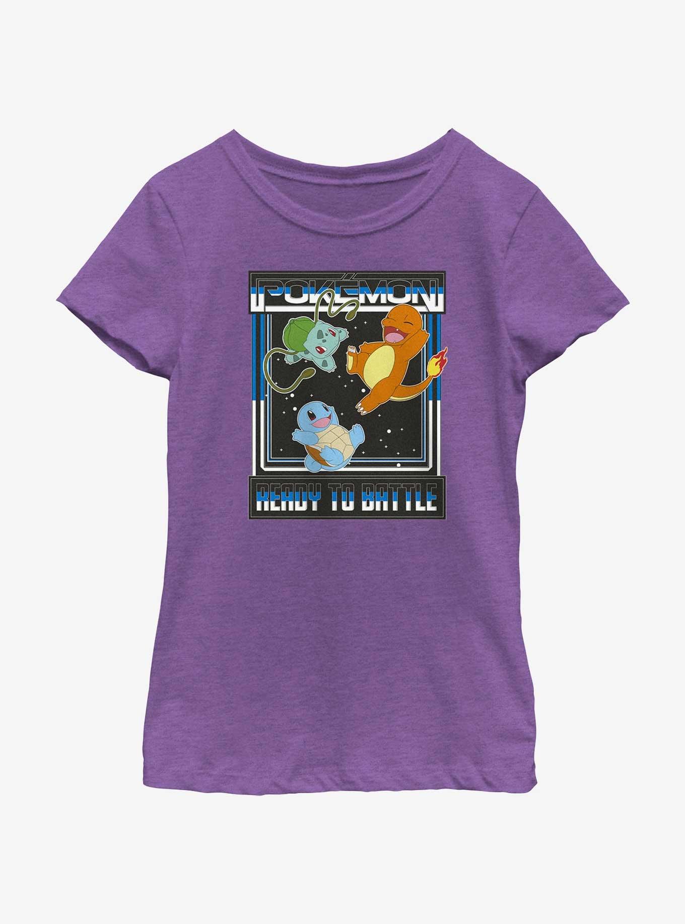 Pokemon Ready To Battle Youth Girls T-Shirt, , hi-res