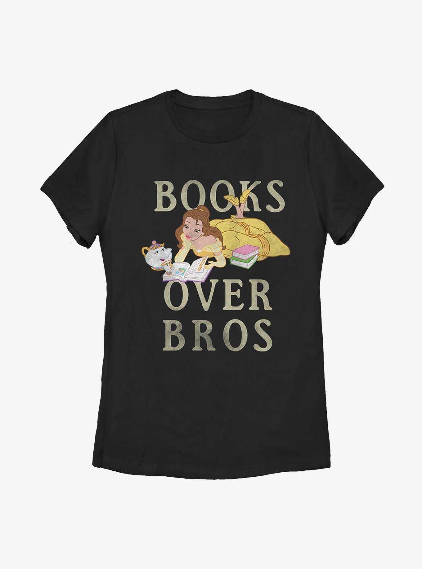 Disney Beauty And The Beast Books Before Bros Womens T-Shirt, , hi-res