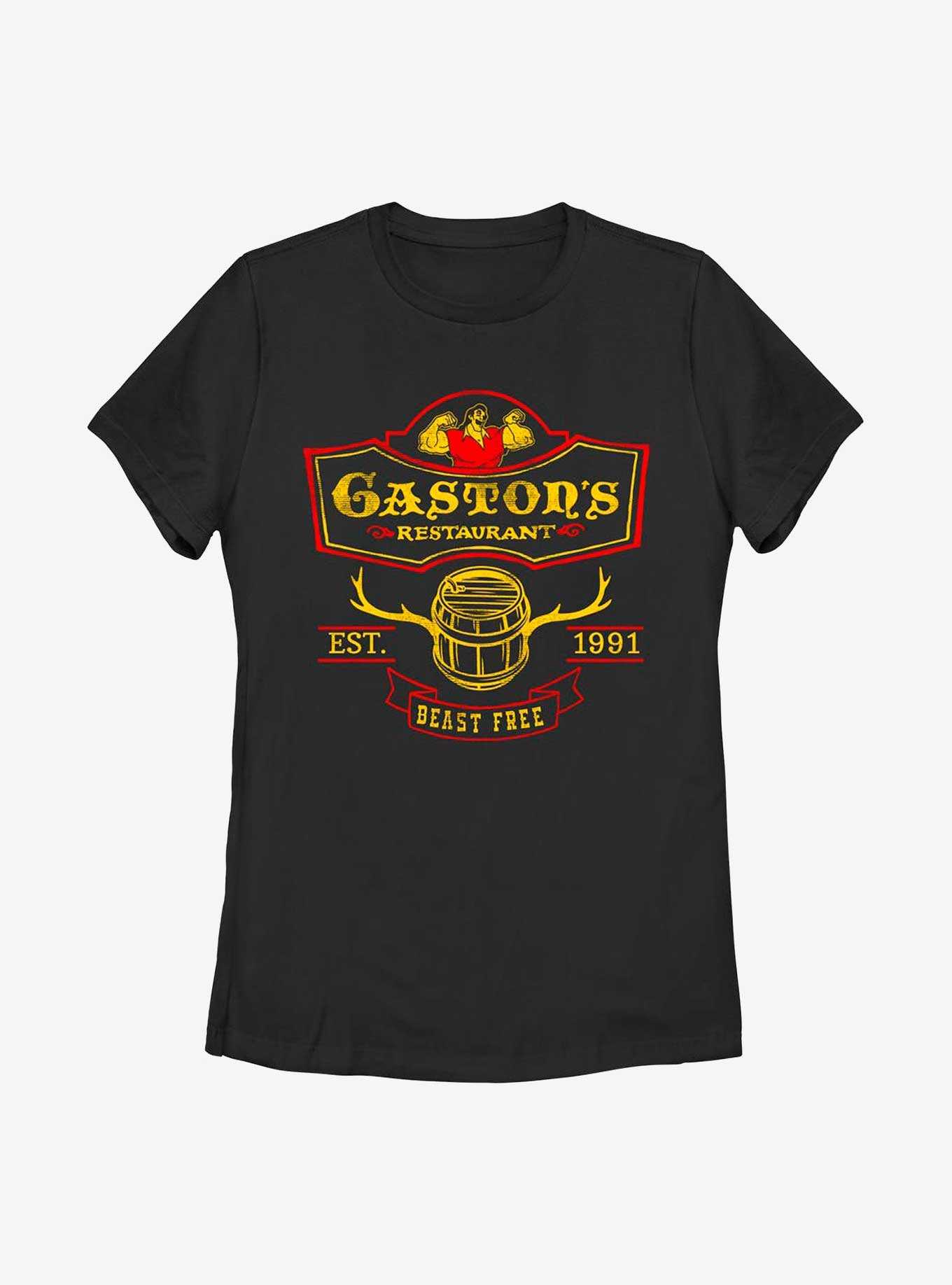 Disney Beauty And The Beast Gaston's Restaurant Womens T-Shirt, , hi-res
