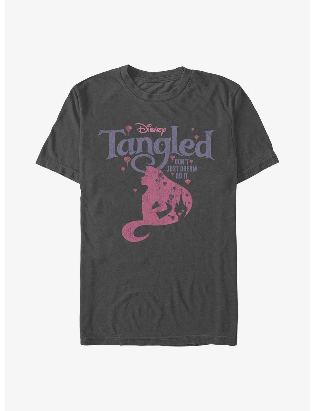 Disney Tangled Don't Dream, Just Do It T-Shirt, CHARCOAL, hi-res