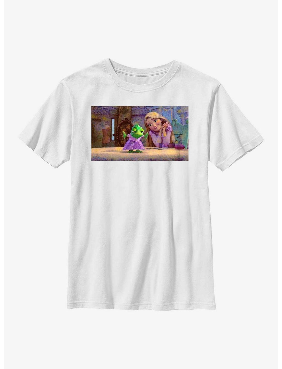Disney Tangled Pascal Dressed Mood Youth T-Shirt, WHITE, hi-res