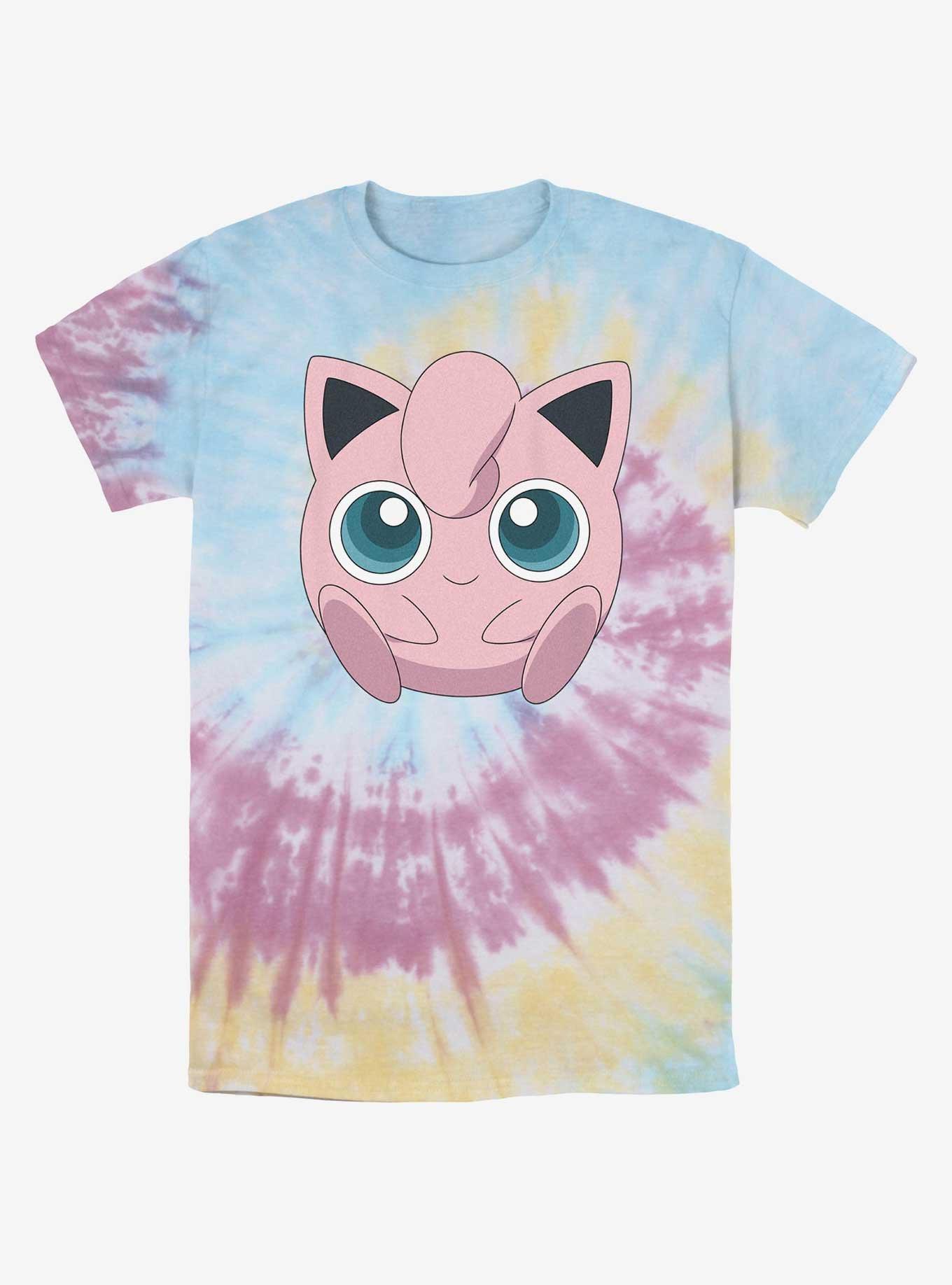 Pokemon Jigglypuff Face Tie-Dye T-Shirt, , hi-res