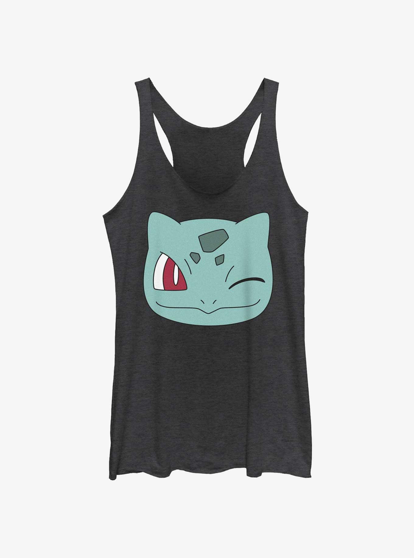 Pokemon Bulbasaur Wink Face Womens Tank Top, , hi-res