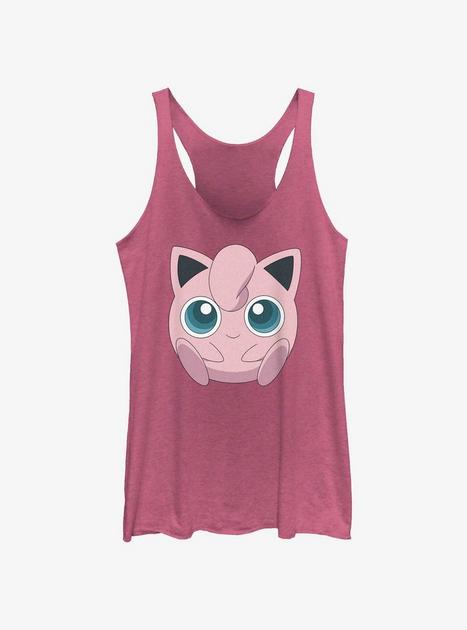 Pokemon Jigglypuff Face Womens Tank Top Pink Boxlunch