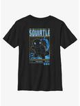 Pokemon Squirtle Grid Youth T-Shirt, BLACK, hi-res