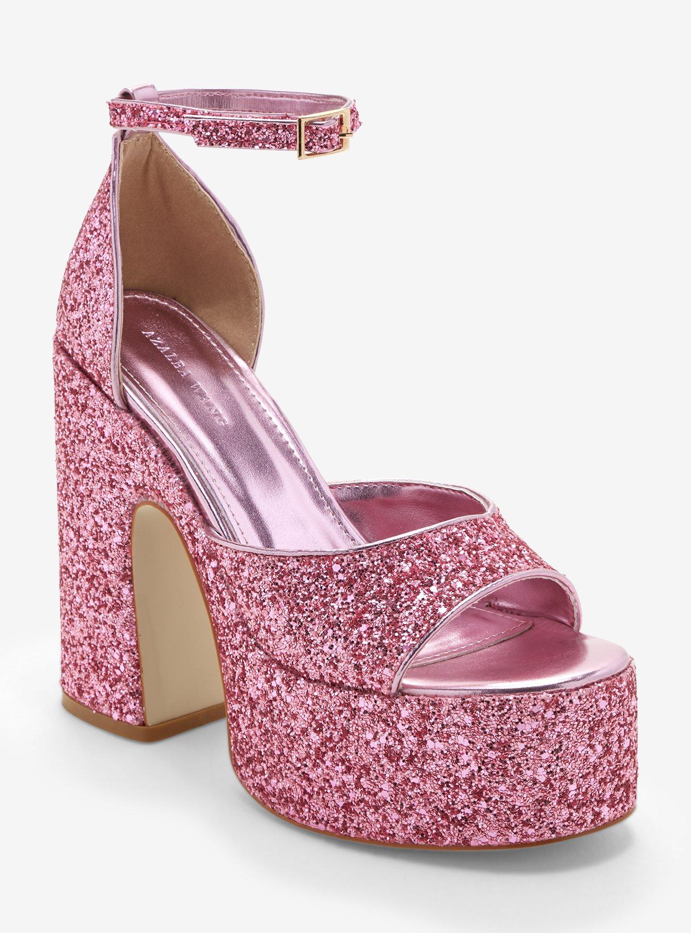 Platform sparkly heels sale