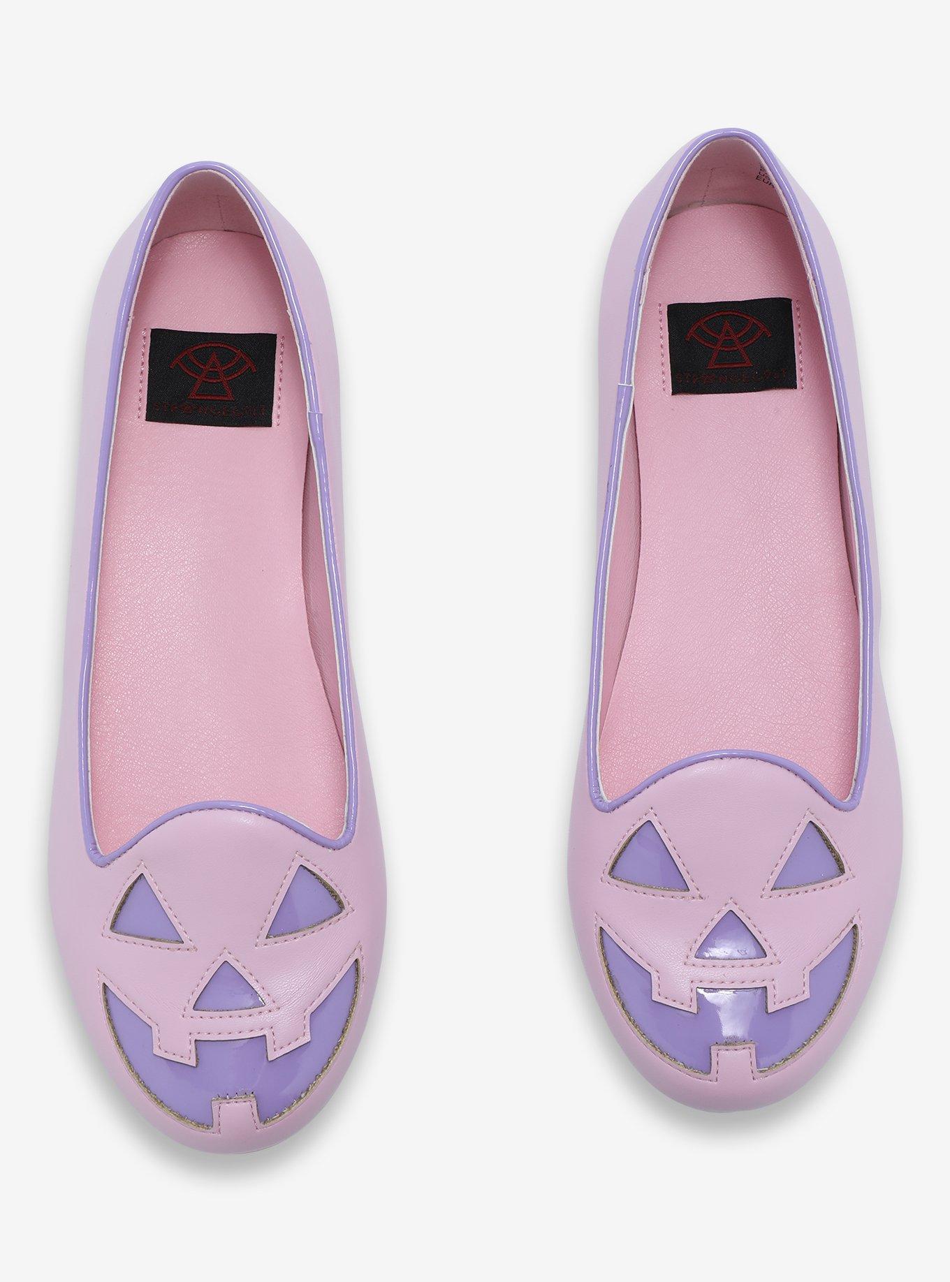 Strange Cvlt Pastel Jack-O'-Lantern Face Flats, MULTI, hi-res