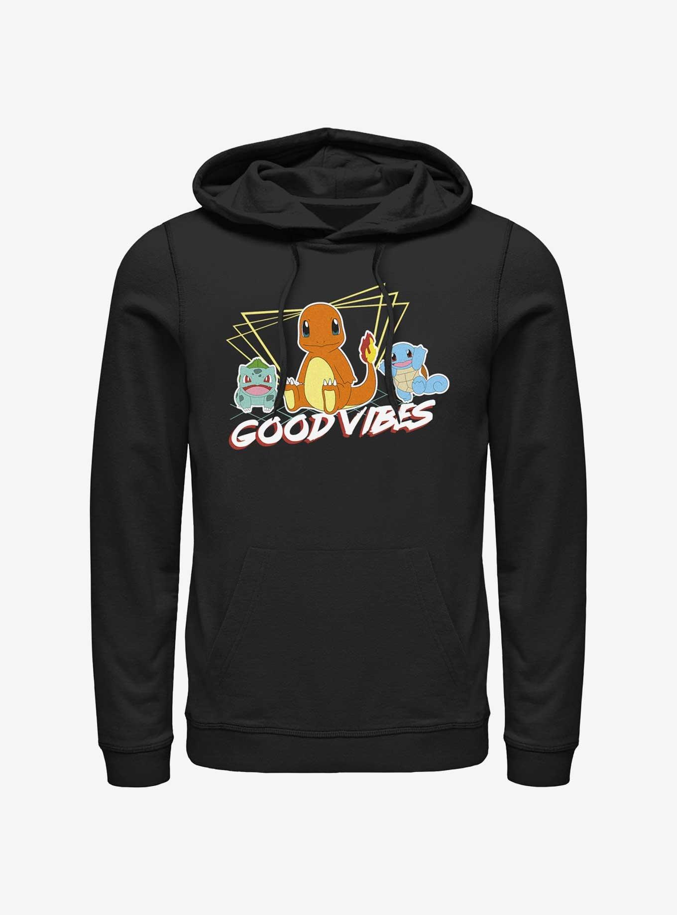 Pokemon Good Vibes Starter Pack Hoodie, BLACK, hi-res