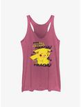Pokemon Pikachu Laughing Womens Tank Top, PINK HTR, hi-res