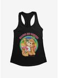 Care Bear Cousins Playful Heart Monkey Hang In There Womens Tank Top, BLACK, hi-res