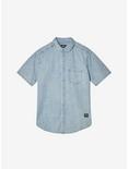WeSC Oden Oxford Short Sleeve Button-Up Shirt Light Wash, LIGHT WASH, hi-res