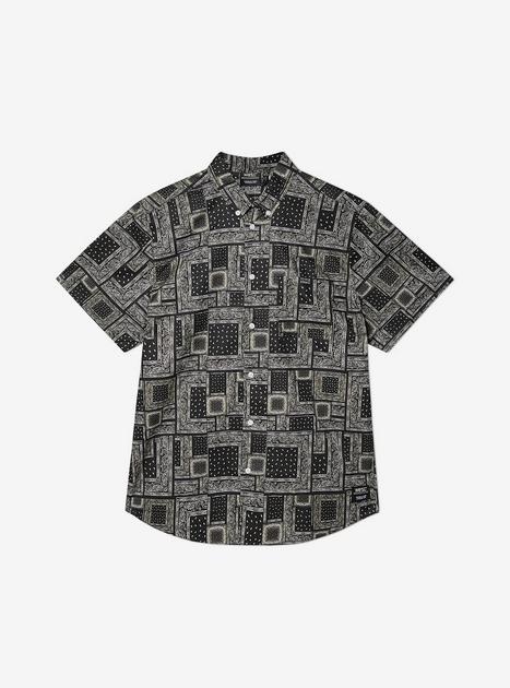 WeSC Oden Bandana Patternblock Button-Up | Hot Topic