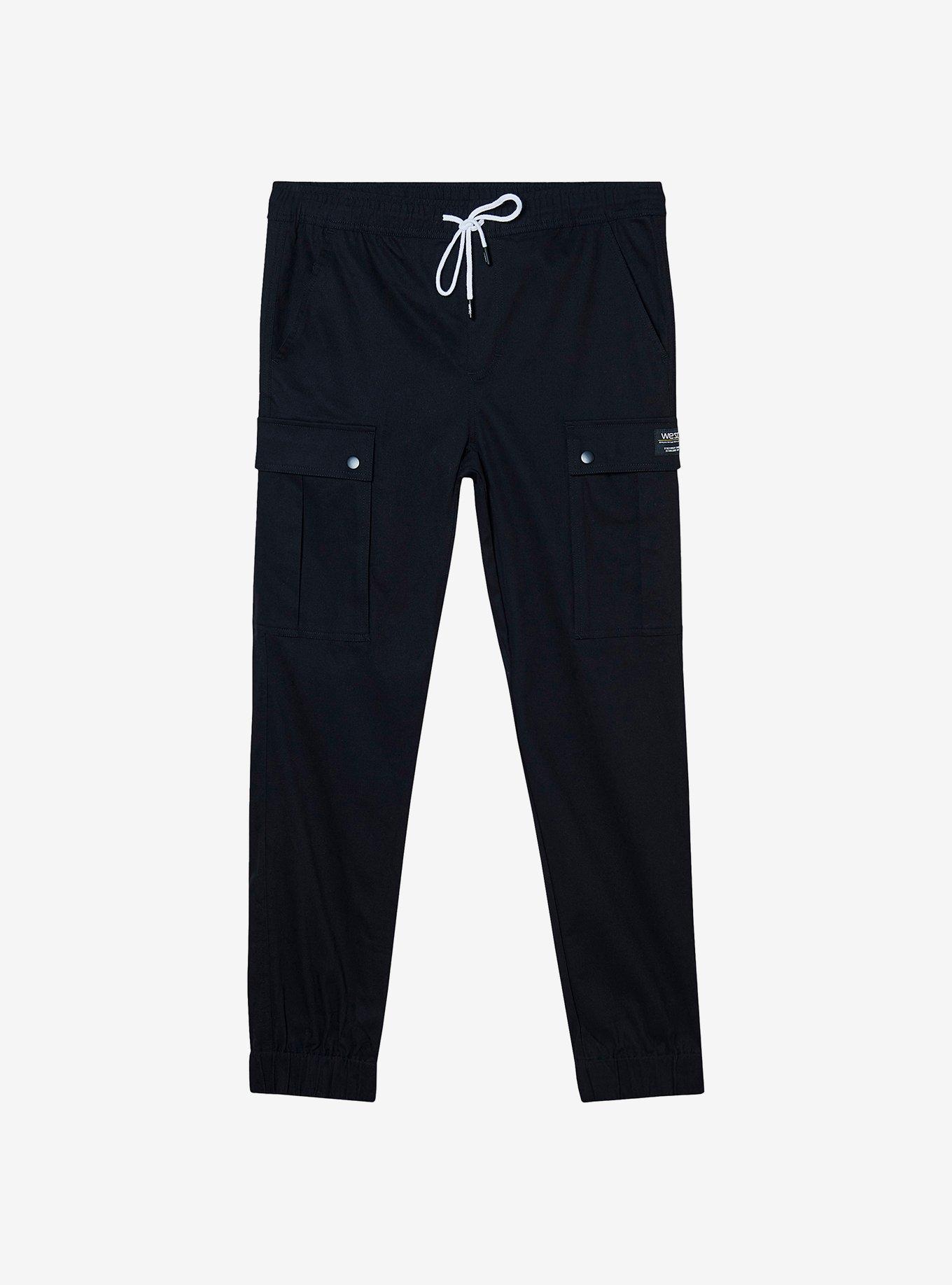 WeSC Slim Utility Jogger Black, BLACK, hi-res