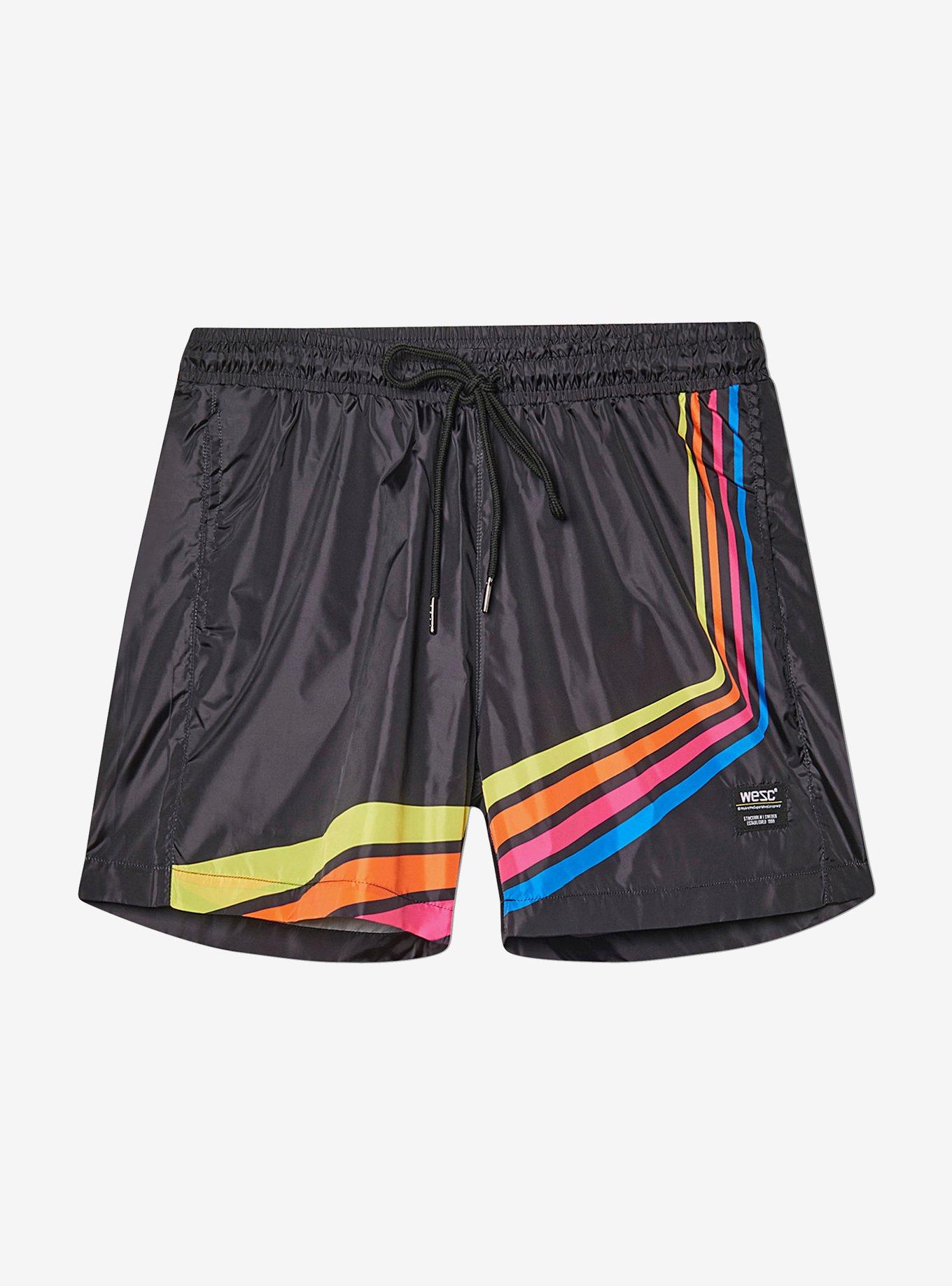 WeSC Zack Retro Stripes Swim Trunk, , hi-res
