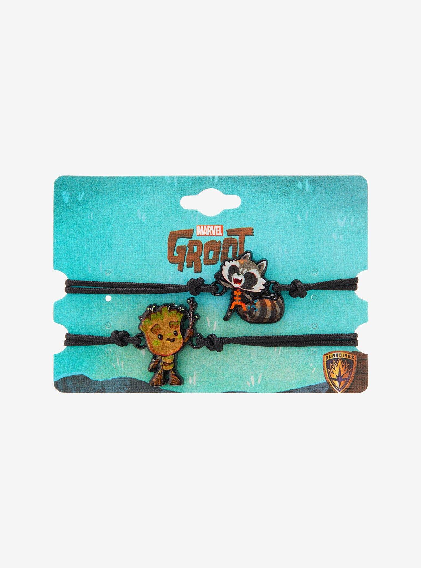 Marvel I Am Groot Chibi Rocket & Groot Best Friend Cord Bracelet Set, , hi-res