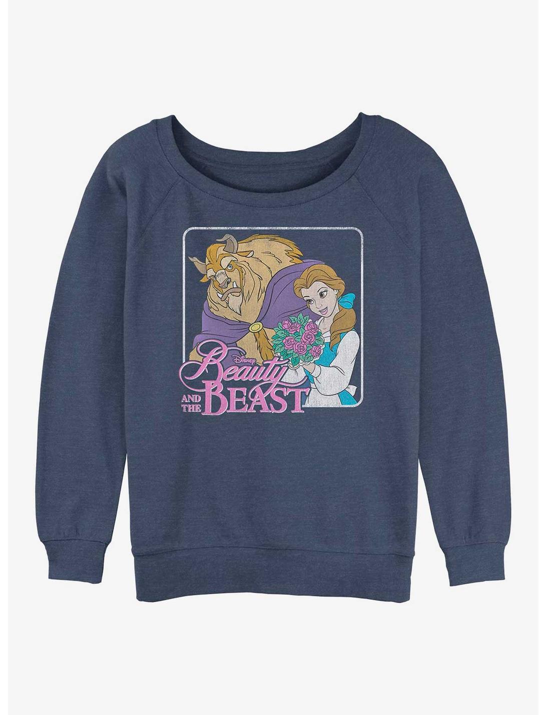 Disney Beauty And The Beast Vintage Girls Sweatshirt, BLUEHTR, hi-res